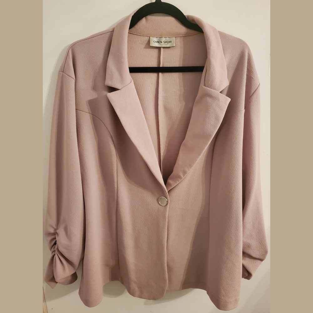 Pink jacket sports coat style